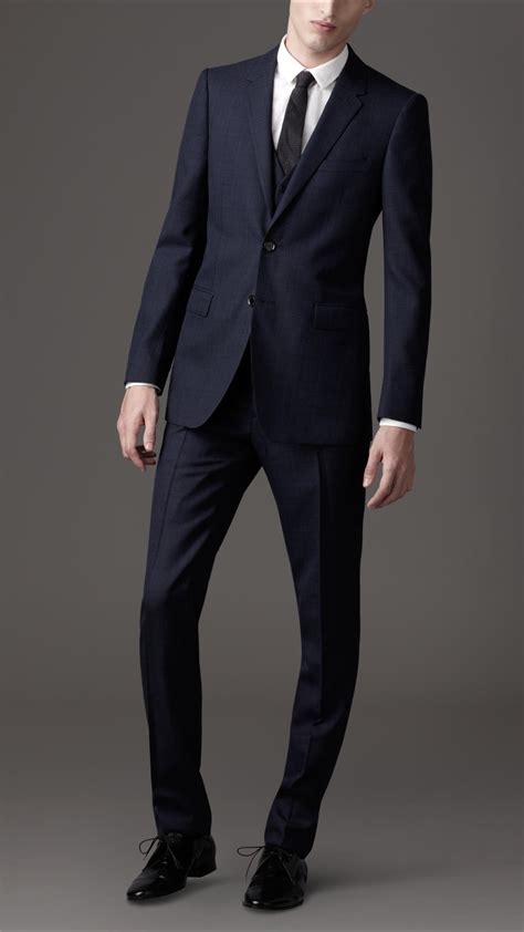 burberry navy blue suit|Burberry suits men.